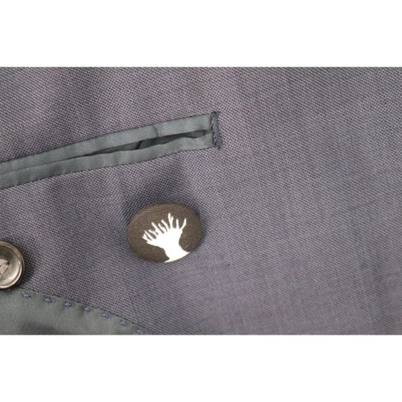 g-star blazer Mens 38/40 Correctline CL core two button navy wool blend notch - Picture 15 of 16